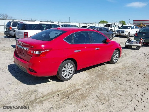 2017 Nissan Sentra SV with VIN 3N1AB7AP8HL664938, listed as a IAAI auction lot 41875816 with 61,822 mi miles. Bid and sale history available at carsss.com. Image 4.