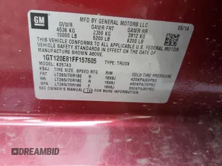 2015 GMC Sierra 2500HD Denali z VIN 1GT120E81FF157605, wystawiony jako Copart lot #48822405 z przebiegiem 135 338 mil mil oraz Szkoda całkowita • Salvage title. Historia ofert i sprzedaży dostępna na DreamBid. Obrazek 12.