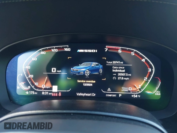 2021 BMW 5 Series M550i xDrive z VIN WBA13BK0XMCG75802, wystawiony jako IAAI lot #41503977 z przebiegiem 20 741 mil mil oraz . Historia ofert i sprzedaży dostępna na DreamBid. Obrazek 7.