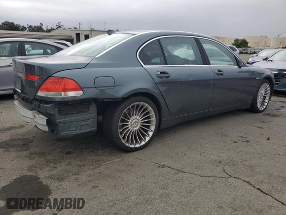 2003 BMW 7 Series 745Li with VIN WBAGN63403DR13949, listed as a Copart auction lot 81795894 with 109,828 mi miles and Salvage Title. Bid and sale history available at DreamBid. Image 3.
