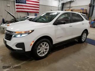 2022 Chevrolet Equinox LS with VIN 3GNAXSEV3NS116543, listed as a Copart auction lot 51323205 with 59,389 mi miles and Salvage Title. Bid and sale history available at carsss.com. Image 1.