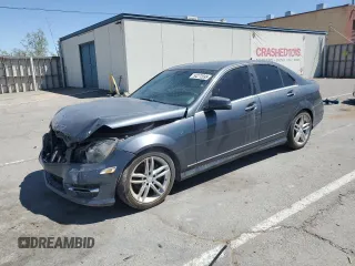 2014 Mercedes-Benz C 250 Sport with VIN WDDGF4HB4EG245317, listed as a Copart auction lot 54272695 with 121,599 mi miles and Salvage title. Bid and sale history available at DreamBid. Image 1.