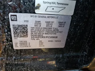 2023 Cadillac XT6 FWD Premium Luxury z VIN 1GYKPCRS7PZ105628, wystawiony jako Copart lot #84841124 z przebiegiem Nie podano mil oraz Szkoda całkowita • Salvage title. Historia ofert i sprzedaży dostępna na DreamBid. Obrazek 13.