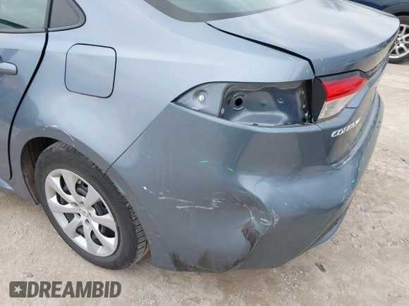 2021 Toyota Corolla LE with VIN 5YFEPMAE0MP228191, listed as a IAAI auction lot 41909486 with 66,374 mi miles and . Bid and sale history available at DreamBid. Image 20.