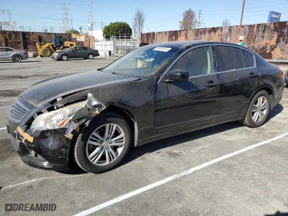 2011 Infiniti G25 Sedan Journey with VIN JN1DV6AP7BM831334, listed as a Copart auction lot 88936165 with 88,728 mi miles and Salvage Title. Bid and sale history available at carsss.com. Image 1.