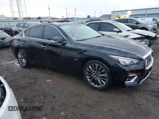 2019 Infiniti Q50 3.0t LUXE with VIN JN1EV7AR7KM551294, listed as a Copart auction lot 85467824 with 70,577 mi miles and Salvage Title. Bid and sale history available at carsss.com. Image 4.