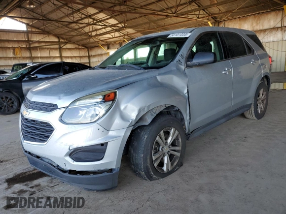 2016 Chevrolet Equinox LS with VIN 2GNALBEK8G6148729, listed as a Copart auction lot 50101335 with 121,601 mi miles and Salvage Title. Bid and sale history available at carsss.com. Image 1.