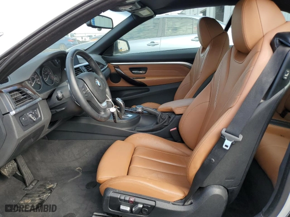 2016 BMW 4 Series 428i with VIN WBA3V7C57G5A24971, listed as a Copart auction lot 43289425 with 0 mi miles and Salvage Title. Bid and sale history available at carsss.com. Image 7.