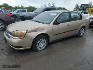 2005 Chevrolet Malibu with VIN 1G1ZS52F85F323760, listed as a Copart auction lot 73581344 with 0 mi miles and Salvage Title. Bid and sale history available at carsss.com. Image 1.