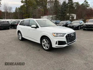2021 Audi Q7 Premium with VIN WA1AXAF7XMD028911, listed as a Copart auction lot 86017744 with 81,815 mi miles and Clean Title. Bid and sale history available at carsss.com. Image 1.