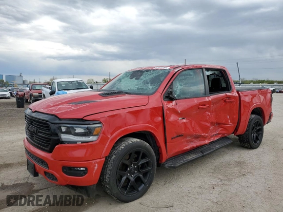 2021 Ram 1500 Laramie z VIN 1C6SRFJT5MN559666, wystawiony jako Copart lot #53946785 z przebiegiem 42 177 mil mil oraz Szkoda całkowita • Salvage title. Historia ofert i sprzedaży dostępna na DreamBid. Obrazek 1.