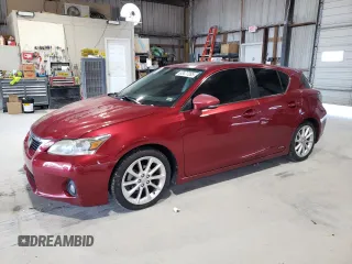 2011 Lexus CT 200h with VIN JTHKD5BH4B2042707, listed as a Copart auction lot 63477285 with 181,052 mi miles and Salvage title. Bid and sale history available at DreamBid. Image 1.