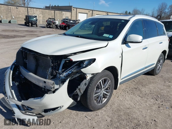 2019 Infiniti QX60 Luxe z VIN 5N1DL0MM1KC514667, wystawiony jako IAAI lot #42069954 z przebiegiem 85 975 mil mil oraz . Historia ofert i sprzedaży dostępna na DreamBid. Obrazek 6.