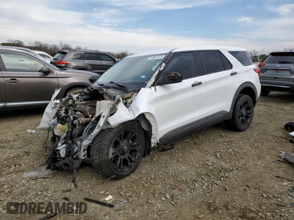 2020 Ford Explorer with VIN 1FMSK7BH9LGD16275, listed as a Copart auction lot 49997575 with 0 mi miles and Salvage Title. Bid and sale history available at carsss.com. Image 1.