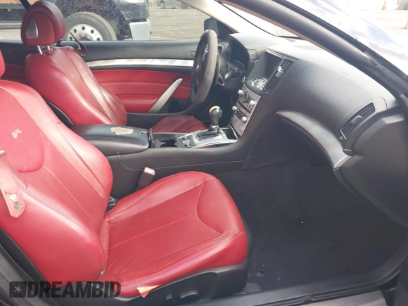 2013 Infiniti G37 with VIN JN1CV6FE4DM230243, listed as a IAAI auction lot 41913155 with Not Provided miles and . Bid and sale history available at carsss.com. Image 5.