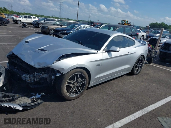 2019 Ford Mustang GT with VIN 1FA6P8CFXK5151458, listed as a IAAI auction lot 42516539 with 114,048 mi miles and . Bid and sale history available at DreamBid. Image 2.