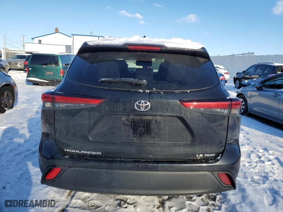 2021 Toyota Highlander L with VIN 5TDBZRBH0MS557161, listed as a Copart auction lot 87359574 with 86,296 mi miles and Salvage Title. Bid and sale history available at carsss.com. Image 6.