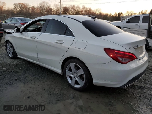 2017 Mercedes-Benz CLA 250 with VIN WDDSJ4GB1HN420861, listed as a Copart auction lot 83458394 with 65,845 mi miles and Salvage Title. Bid and sale history available at DreamBid. Image 2.