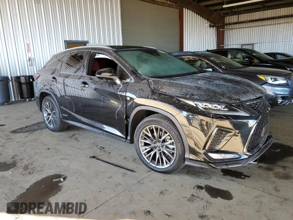 2021 Lexus RX with VIN 2T2YGMDA0MC059565, listed as a Copart auction lot 84219654 with 36,699 mi miles and Salvage Title. Bid and sale history available at carsss.com. Image 4.