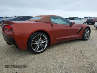 2015 Chevrolet Corvette Z51 3LT with VIN 1G1YM3D72F5111802, listed as a Copart auction lot 74503004 with 0 mi miles and Salvage Title. Bid and sale history available at carsss.com. Image 3.