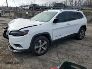 2019 Jeep Cherokee Limited with VIN 1C4PJMDXXKD363508, listed as a Copart auction lot 50491475 with 59,570 mi miles and Salvage Title. Bid and sale history available at carsss.com. Image 1.