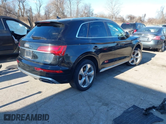 2022 Audi Q5 S line Premium Plus with VIN WA1EAAFY4N2139947, listed as a IAAI auction lot 41631689 with 40,746 mi miles and . Bid and sale history available at DreamBid. Image 4.