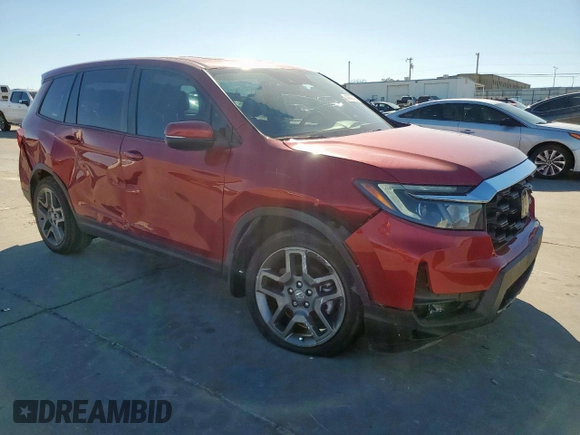 2022 Honda Passport EX-L with VIN 5FNYF7H53NB001890, listed as a Copart auction lot 47427425 with 70,374 mi miles and Salvage title. Bid and sale history available at DreamBid. Image 4.