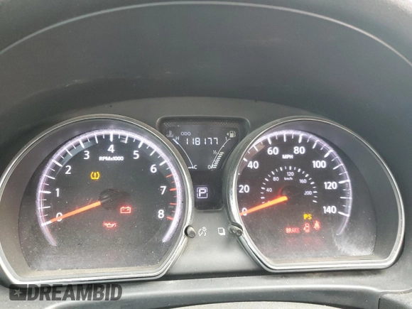 2017 Nissan Versa SV with VIN 3N1CN7AP8HL817396, listed as a Copart auction lot 51147225 with 118,177 mi miles and Salvage title. Bid and sale history available at DreamBid. Image 9.