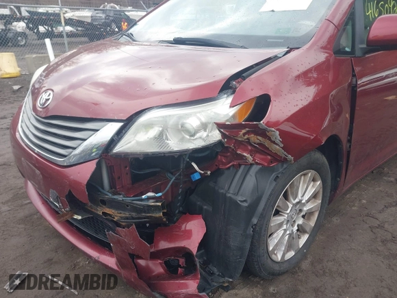 2013 Toyota Sienna XLE with VIN 5TDDK3DC5DS067049, listed as a IAAI auction lot 41650425 with 128,380 mi miles and . Bid and sale history available at DreamBid. Image 6.