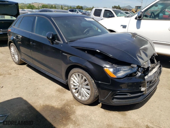 2016 Audi A3 e-tron Premium with VIN WAUUPBFF3GA108179, listed as a Copart auction lot 50397643 with NaN miles. Bid and sale history available at carsss.com. Image 4.