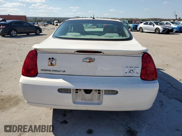 2006 Chevrolet Monte Carlo LS z VIN 2G1WJ15K569308893, wystawiony jako Copart lot #46999505 z przebiegiem 117 604 mil mil oraz Szkoda całkowita • Salvage title. Historia ofert i sprzedaży dostępna na DreamBid. Obrazek 6.