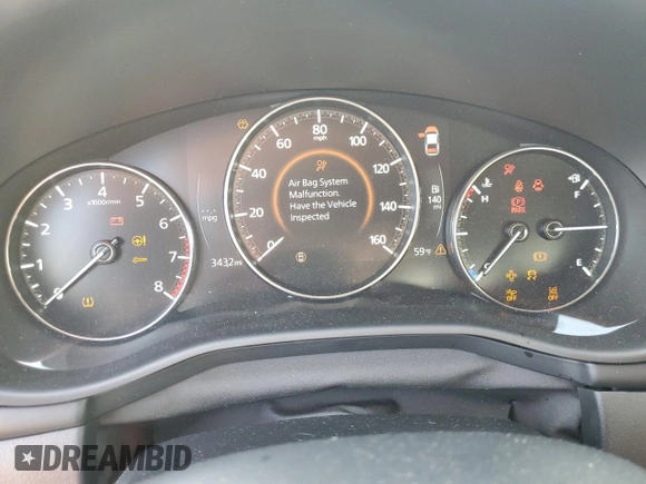 2024 Mazda 3 S with VIN 3MZBPAAM7RM405999, listed as a Copart auction lot 80620024 with 3,432 mi miles and Salvage Title. Bid and sale history available at DreamBid. Image 9.