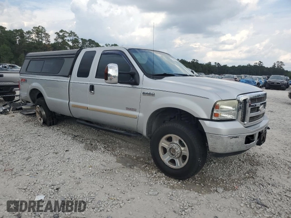 2006 Ford Super Duty F-250 XL with VIN 1FTSX21P16EA36349, listed as a Copart auction lot 73003954 with 277,435 mi miles and Salvage Title. Bid and sale history available at carsss.com. Image 4.