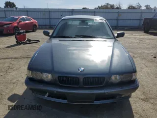 2001 BMW 7 Series 740iA with VIN WBAGG83421DN87364, listed as a Copart auction lot 44462125 with 123,519 mi miles and Salvage Title. Bid and sale history available at carsss.com. Image 5.