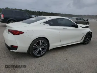 2020 Infiniti Q60 Luxe with VIN JN1EV7EK0LM340405, listed as a Copart auction lot 47387225 with 88,219 mi miles and Salvage title. Bid and sale history available at DreamBid. Image 3.
