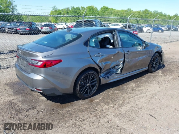2025 Toyota Camry LE with VIN 4T1DAACK6SU557374, listed as a IAAI auction lot 42135249 with 516 mi miles and . Bid and sale history available at DreamBid. Image 4.