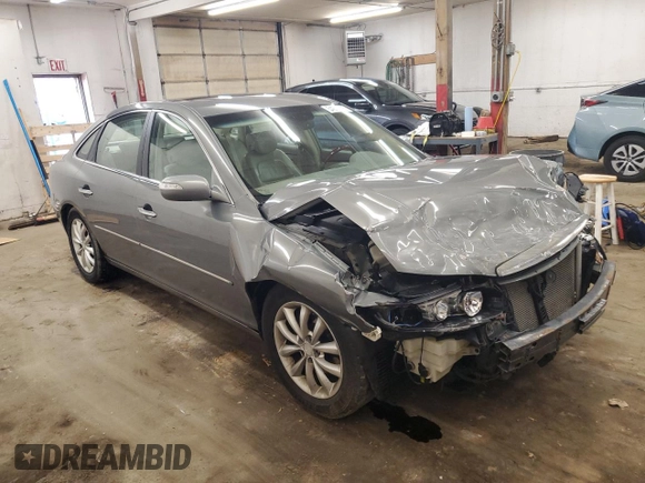 2007 Hyundai Azera SE z VIN KMHFC46FX7A183539, wystawiony jako Copart lot #54205265 z przebiegiem 154 942 mil mil oraz Nie do naprawy • Non repairable. Historia ofert i sprzedaży dostępna na DreamBid. Obrazek 4.