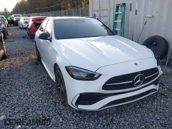 2023 Mercedes-Benz C 300 with VIN W1KAF4HB9PR142827, listed as a IAAI auction lot 41419476 with 21,041 mi miles and . Bid and sale history available at DreamBid. Image 1.