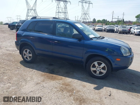 2007 Hyundai Tucson GLS with VIN KM8JM12B37U503257, listed as a IAAI auction lot 42173766 with 122,934 mi miles. Bid and sale history available at carsss.com. Image 1.