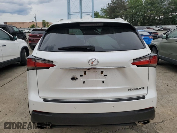 2016 Lexus NX 200t with VIN JTJBARBZ1G2093127, listed as a Copart auction lot 58382955 with 52,199 mi miles and Salvage title. Bid and sale history available at DreamBid. Image 6.