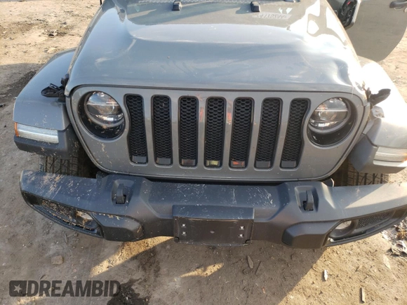2021 Jeep Wrangler Unlimited Sahara High Altitude with VIN 1C4HJXEG0MW671105, listed as a Copart auction lot 74175244 with 51,610 mi miles and Salvage title. Bid and sale history available at DreamBid. Image 12.