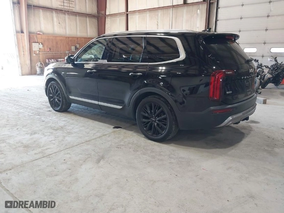 2022 Kia Telluride SX with VIN 5XYP5DHC8NG199158, listed as a IAAI auction lot 41768224 with 53,160 mi miles. Bid and sale history available at carsss.com. Image 3.