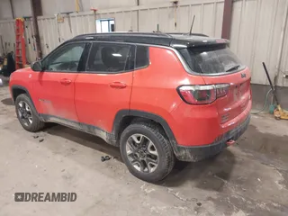 2017 Jeep Compass Trailhawk with VIN 3C4NJDDB1HT646801, listed as a IAAI auction lot 41401859 with 111,339 mi miles and . Bid and sale history available at DreamBid. Image 3.
