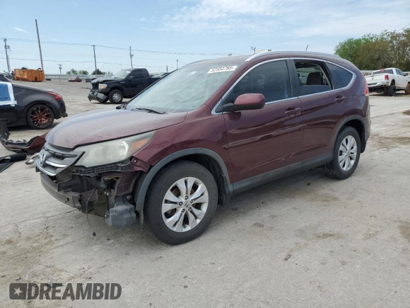 2012 Honda CR-V EX-L with VIN 5J6RM3H76CL021382, listed as a Copart auction lot 52554765 with 149,008 mi miles and Salvage Title. Bid and sale history available at carsss.com. Image 1.
