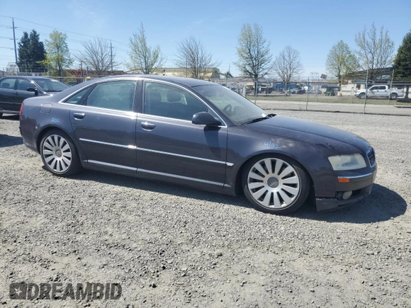 2005 Audi A8 4.2L z VIN WAULL44E55N009656, wystawiony jako Copart lot #51908155 z przebiegiem 133 848 mil mil oraz Szkoda całkowita • Salvage title. Historia ofert i sprzedaży dostępna na DreamBid. Obrazek 4.