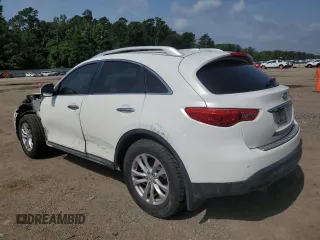 2014 Infiniti QX70 with VIN JN8CS1MU3EM451423, listed as a Copart auction lot 63205685 with 134,192 mi miles and Salvage title. Bid and sale history available at DreamBid. Image 2.