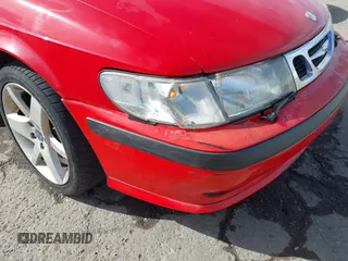 2002 Saab 9-3 SE with VIN YS3DF78K127007248, listed as a IAAI auction lot 41523510 with 105,211 mi miles. Bid and sale history available at carsss.com. Image 6.