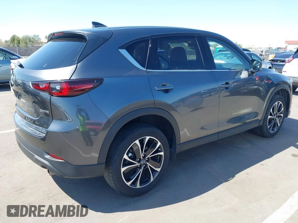 2022 Mazda CX-5 2.5 S Premium Package with VIN JM3KFBDM7N0639118, listed as a IAAI auction lot 41857979 with 15,322 mi miles. Bid and sale history available at carsss.com. Image 4.