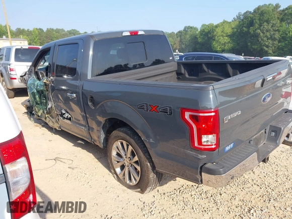 2017 Ford F-150 XL with VIN 1FTEW1EG1HKE03887, listed as a IAAI auction lot 42399544 with 164,042 mi miles and . Bid and sale history available at DreamBid. Image 3.