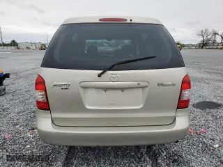 2001 Mazda MPV DX with VIN JM3LW28GX10193811, listed as a Copart auction lot 89283165 with 105,077 mi miles and Salvage Title. Bid and sale history available at carsss.com. Image 6.